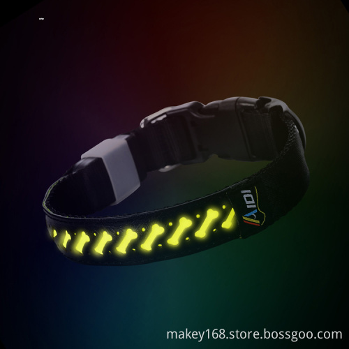 Fancy Surface Led Light Collar For Dog